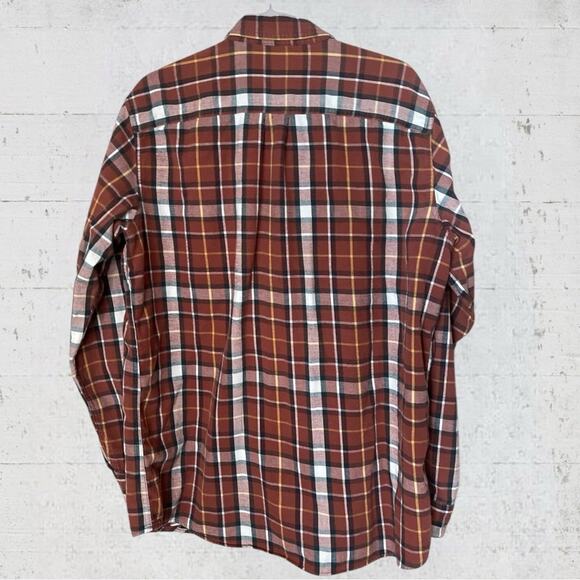 LL Bean Men's Plaid Flannel Button-Up Shirt Long Sleeve Size L Tall - Picture 4 of 7